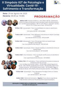 I Simpósio IGT de Psicologia e Virtualidade