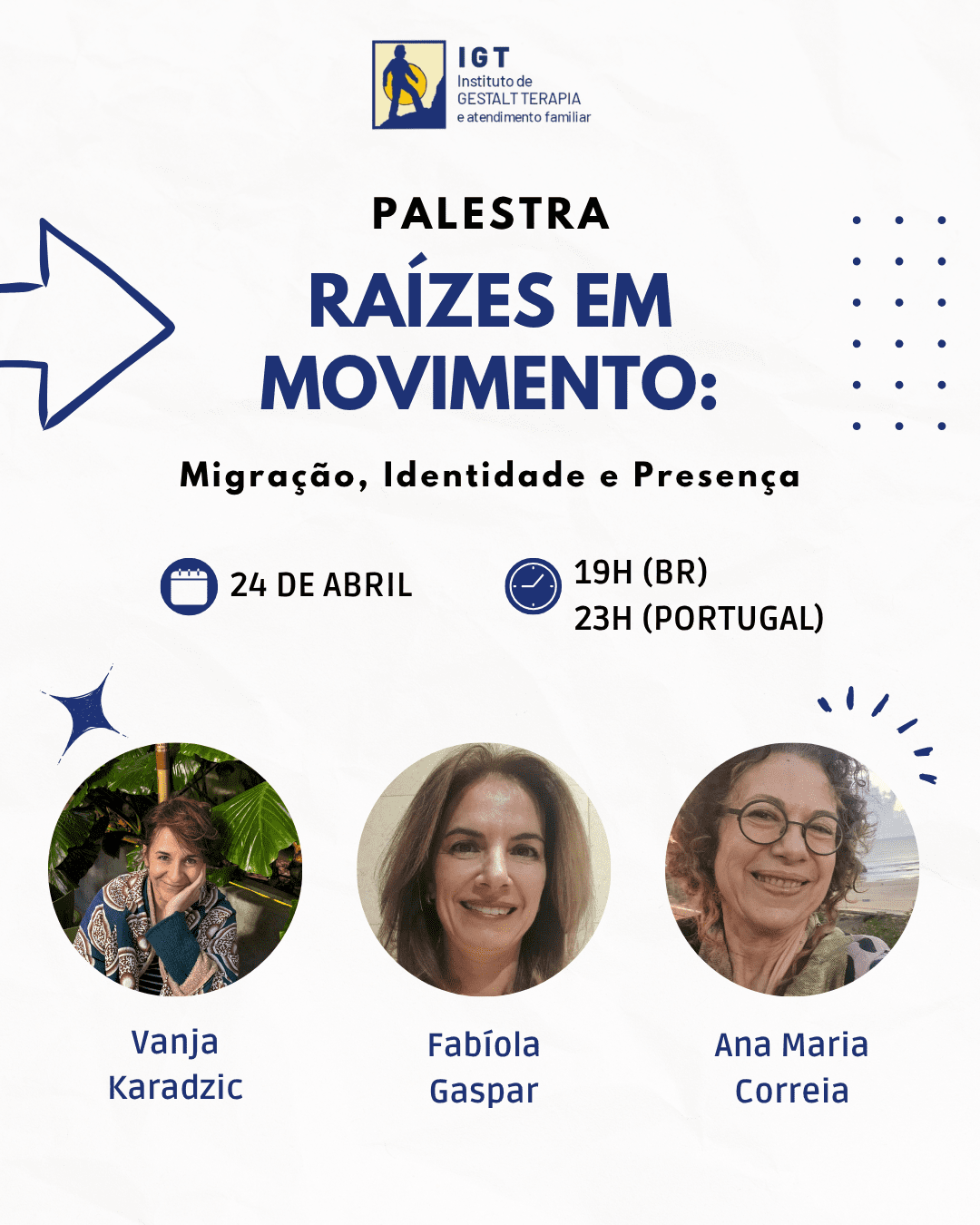 Leia mais sobre o artigo Palestra Online – Raízes em movimento: Migração, identidade e presença